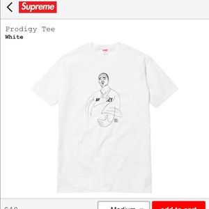 Supreme ss18 white Prodigy tee